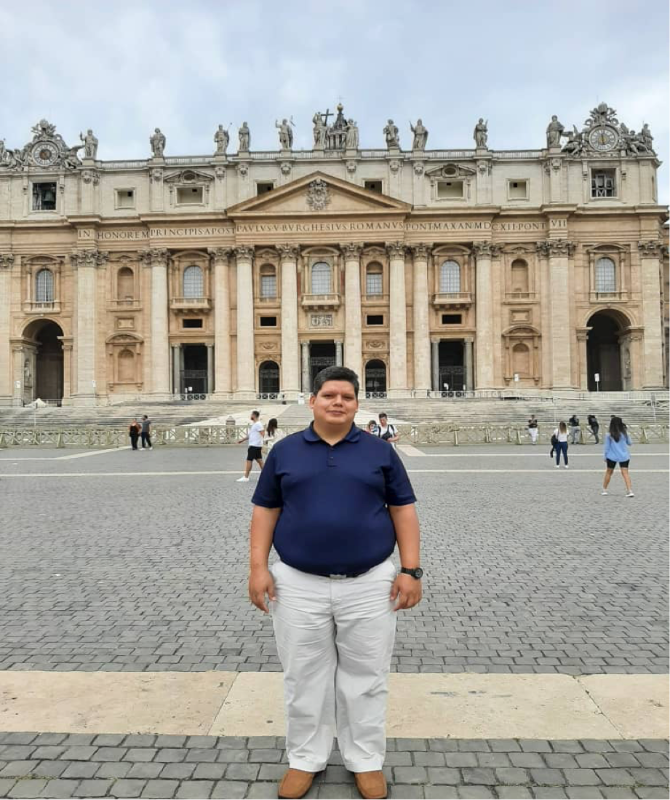 Ángel Alberto Cepeda Pérez - Séminariste du Venezuela - Étudiant en théologie - Rome - Témoignages CARF