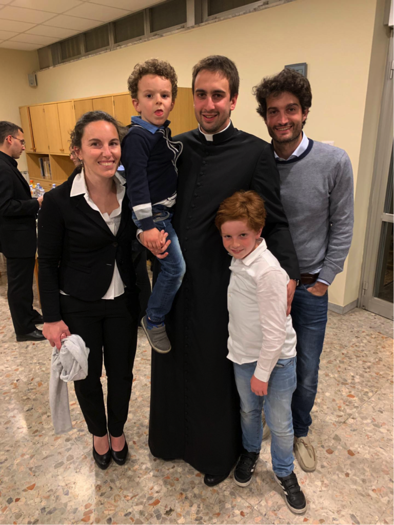 Daniele Bonnani com a sua família