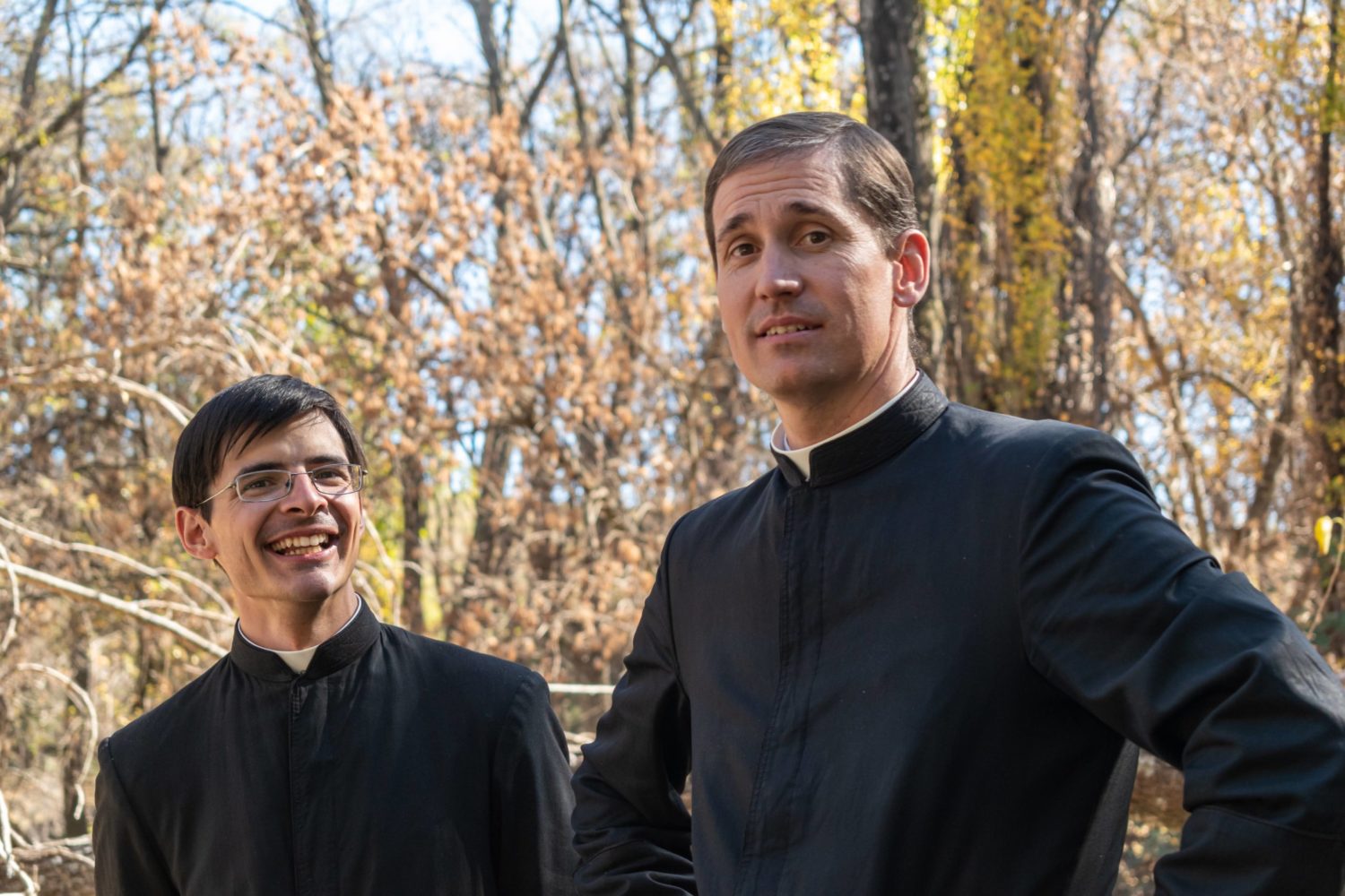 Pablo Francisco Gutiérrez avec un autre frère de Miles Christi.