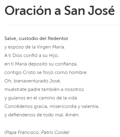 oración a san josé padre de jesus de nazaret