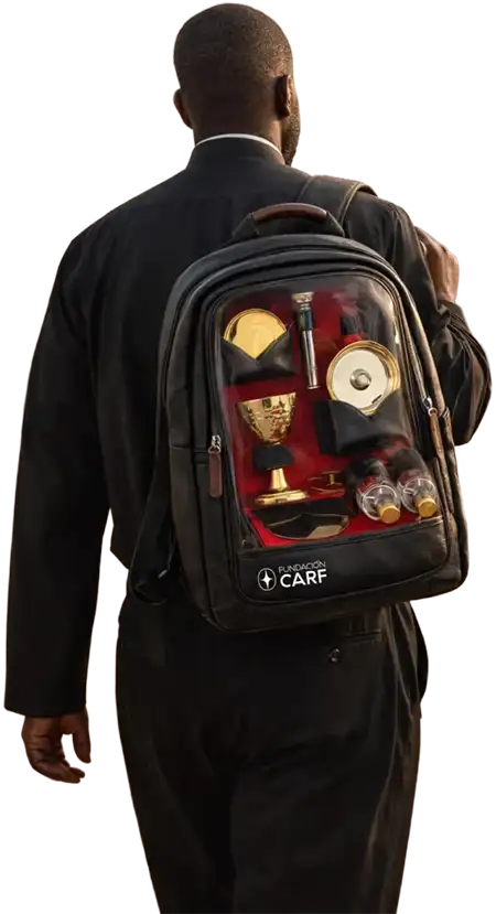 Mochila de Vasos Sagrados de la Fundación CARF