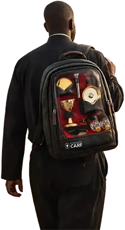 Mochila de Vasos Sagrados de la Fundación CARF