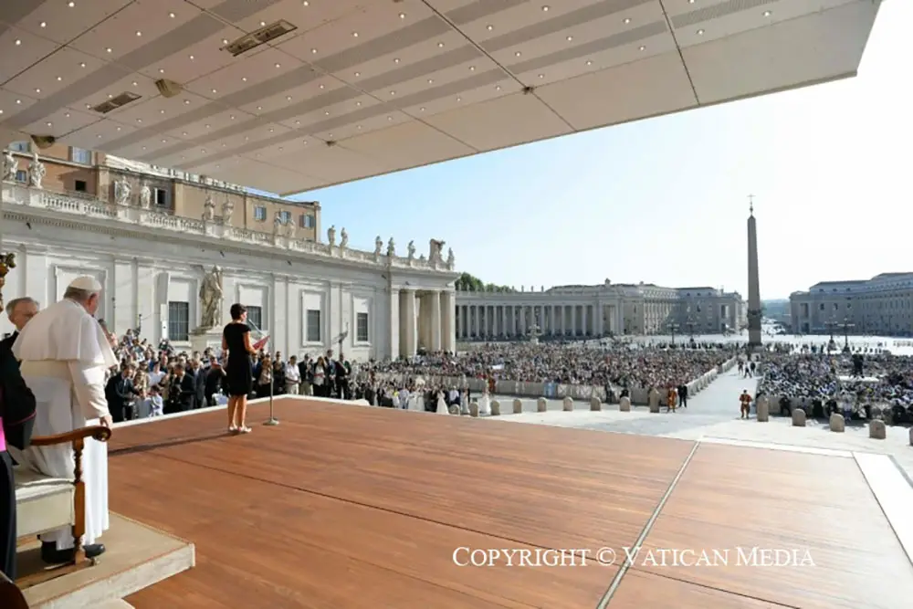 Audiencia general del papa Francisco en la Plaza de San Pedrod