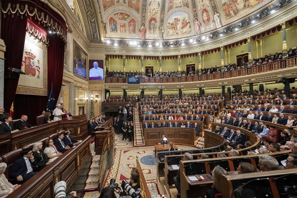 El Congreso recibe al Papa León XIV