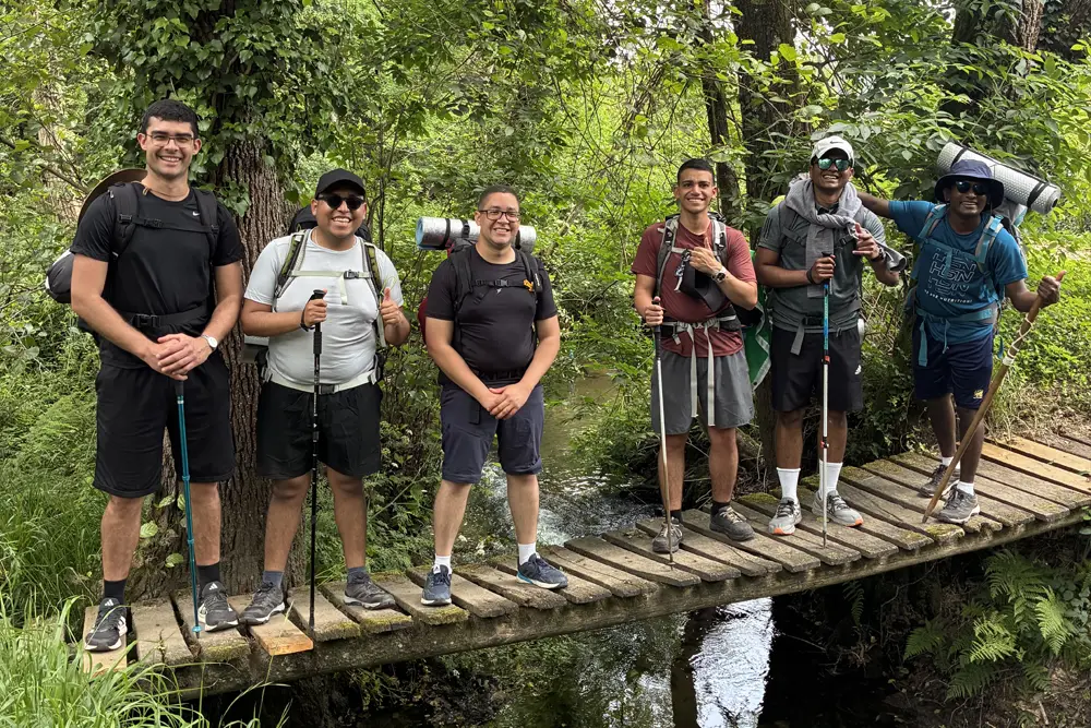 João Victor en el camino de Santiago